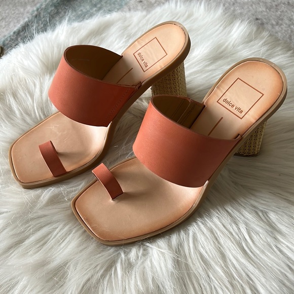 Dolce Vita Sandals Frans Coral Stella Heels size 6.5 🧡 - Picture 2 of 7